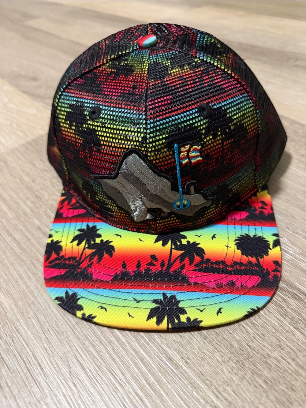 OGA Men’s Multicolor Tropical Print Snapback Hat